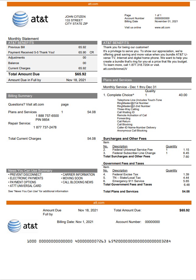  Minol USA business utility bill 